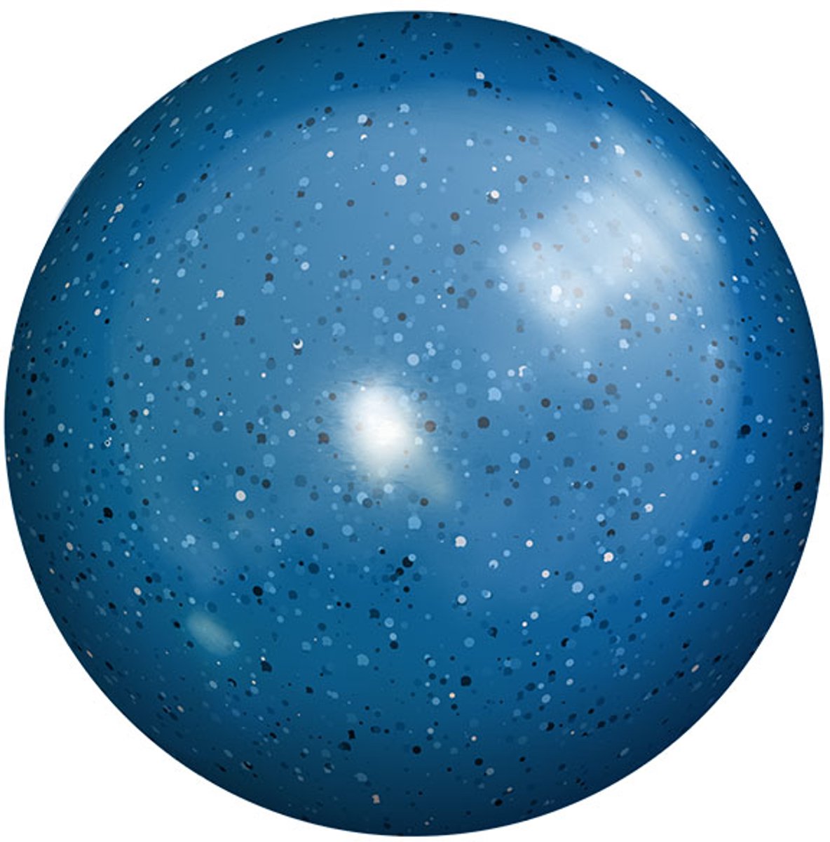 Bal glitter 23 cm | blauw